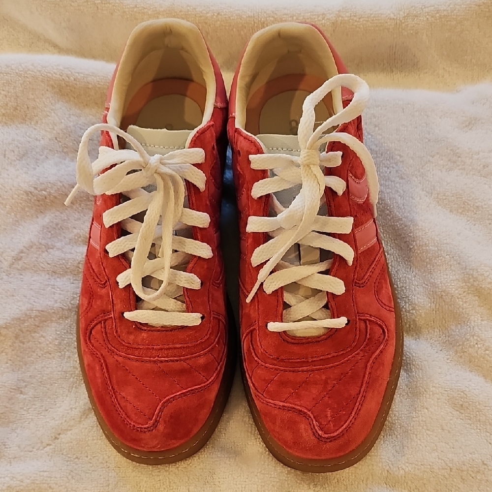 Coolway Red Love Suede Sneakers Size 7 New Without Tags